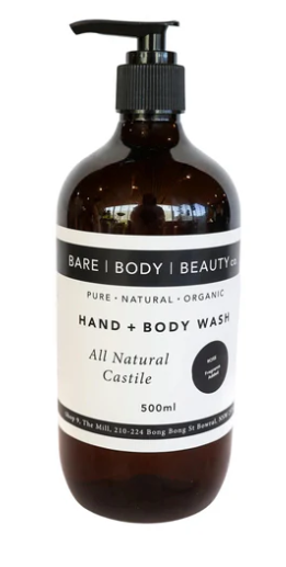 Hand + Body Wash Pump Bottle Unscented 500g